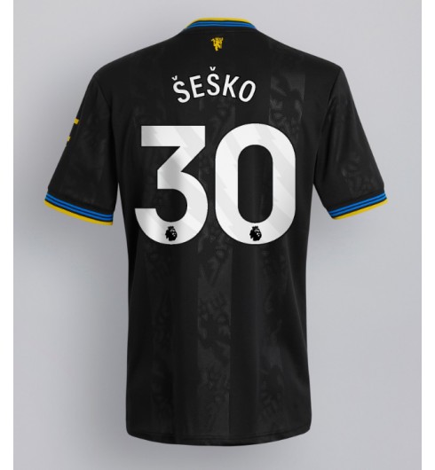 Moške Nogometnih dresov Manchester United Benjamin Sesko #30 Tretji 2025-26 Kratki rokavi Moške Nogometnih dresov Manchester United Benjamin Sesko #30 Tretji 2025-26 Kratki rokavi